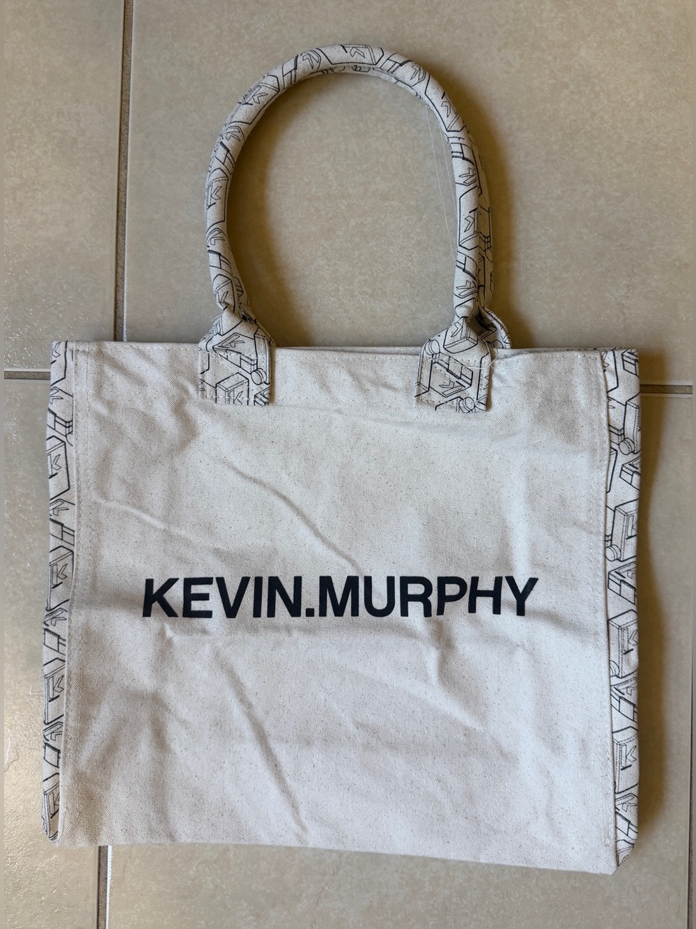 Kevin Murphy Canvas Tote Bag Limited Edition Cream Cotton Shopper Handbag